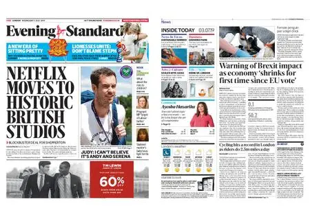 London Evening Standard – July 03, 2019