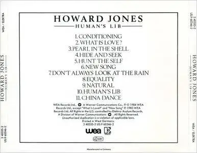 Howard Jones - Human's Lib (1984) [Non-Remastered]