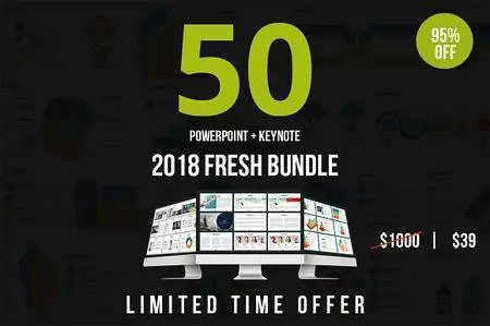 CreativeMarket - 2018 Fresh Bundle - 50 Presentations