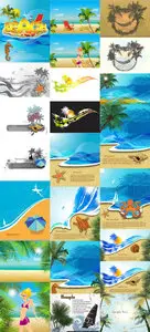 25 Summer Vector Illustrations Set 6