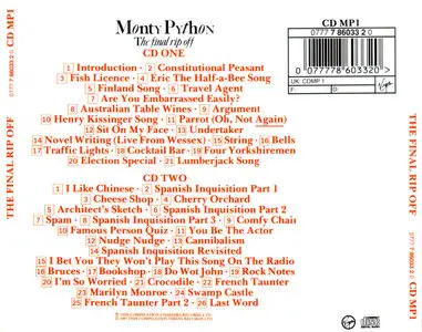 Monty Python - The Final Rip Off (1987) 2 CDs