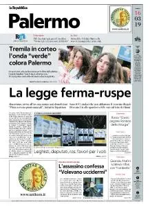 la Repubblica Palermo - 16 Marzo 2019