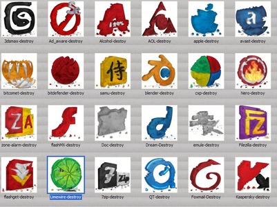Destroy Programs Icons