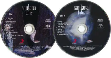 Santana - Lotus (1974) 2CDs, Audio Fidelity, Remastered 2016