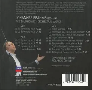 Riccardo Chailly, Gewandhausorchester - Johannes Brahms: The Symphonies; Orchestral Works (2013)