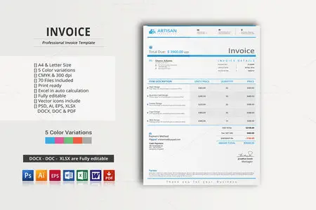 CreativeMarket - Invoice