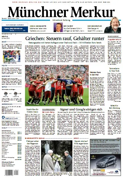 Münchner Merkur vom 3. Mai 2010