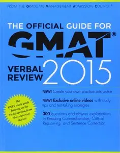 The Official Guide for GMAT Verbal Review 2015, 3 edition