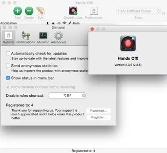 Hands Off! 2.3.6 Mac OS X