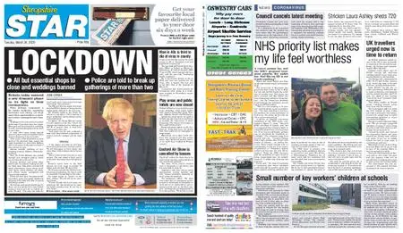 Shropshire Star Shrewsbury Edition – March 24, 2020