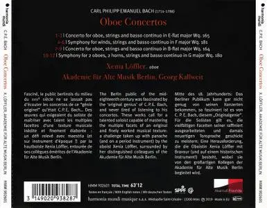 Xenia Löffler, Akademie für Alte Musik Berlin - Carl Philipp Emanuel Bach: Oboe Concertos; Symphonies Wq. 180 & 181 (2020)