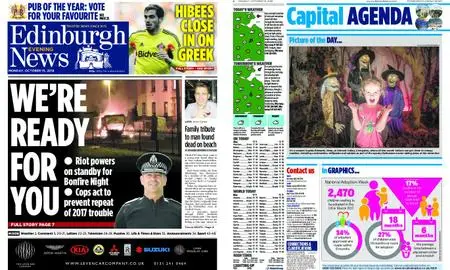 Edinburgh Evening News – October 15, 2018