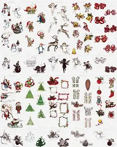 Christmas Design Elements Vector Bundle