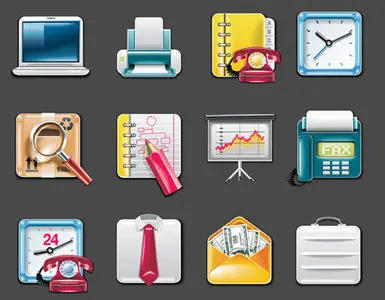 Business Office icon vector material