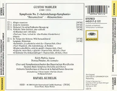 Gustav Mahler - Chor und Symphonieorchester des BR / Rafael Kubelik - Symphony No. 2 (1969, 1980's CD Reissue)