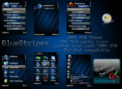 Blue Stripes Nseries Themes