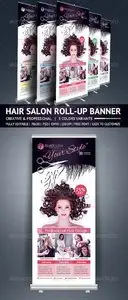 GraphicRiver Hair Salon Roll Up Banner