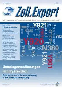 Zoll.Export - April 2013
