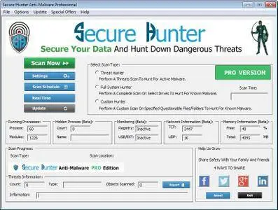 Secure Hunter Anti-Malware Pro 1.0.1.310 Portable