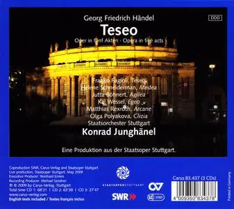 Konrad Junghanel, Staatsorchester Stuttgart, Franco Fagioli - Handel: Teseo (2009)