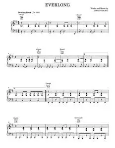 Everlong - Foo Fighters (Piano-Vocal-Guitar)