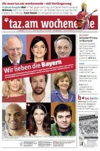 Tageszeitung TAZ vom 25 Mai 2013