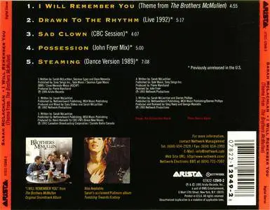 Sarah McLachlan - I Will Remember You (US CD5) (1995) {Arista}
