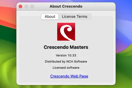 Crescendo Masters 10.33 macOS