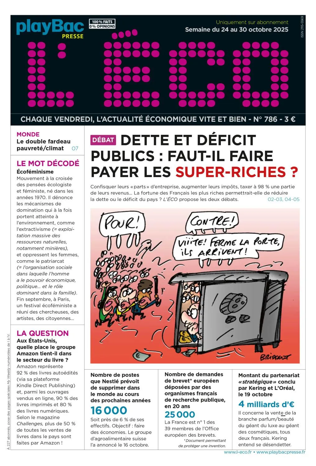 L'ÉCO N.786 - 24 Octobre 2025