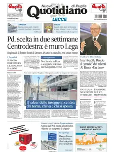 Quotidiano di Puglia Lecce - 18 Agosto 2025
