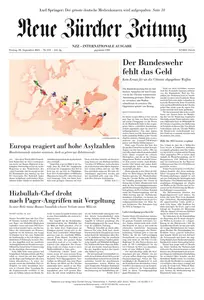 Neue Zürcher Zeitung International - 20 September 2024