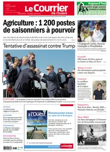 Le Courrier de l'Ouest Angers - 15 Juillet 2024