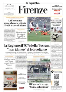 la Repubblica Firenze - 16 Dicembre 2024