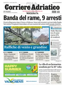 Corriere Adriatico Macerata - 4 Agosto 2025