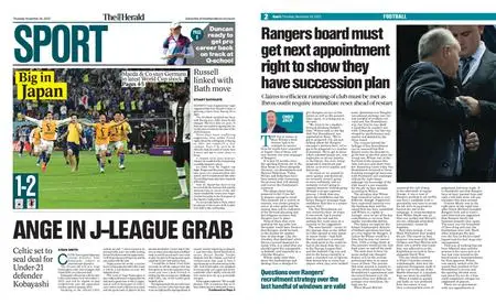 The Herald Sport (Scotland) – November 24, 2022