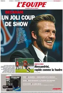 L'Equipe Edition du Vendredi 1er Février 2013