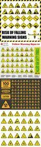 Vectors - Yellow Warning Signs 10