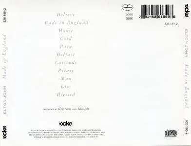 Elton John - Made in England (1995) [Rocket 526 185-2, Germany]