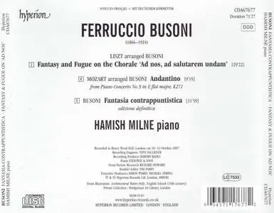 Hamish Milne - Busoni: Fantasia contrappuntistica (2007)