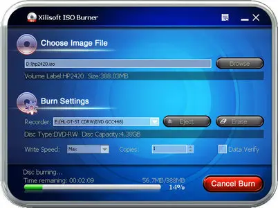 Xilisoft ISO Burner 1.0.56.1328 Portable