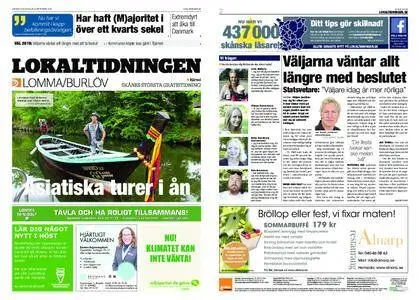 Lokaltidningen Lommabladet – 08 september 2018