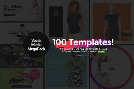 CreativeMarket - Aibe - 100 Social Banners