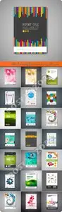 Brochure booklet flyer or book cover template vector 4