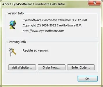 Eye4Software Coordinate Calculator 3.2.12.928