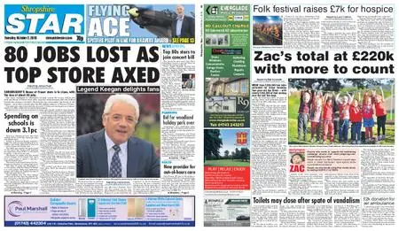 Shropshire Star Shrewsbury Edition – October 02, 2018