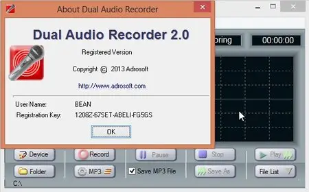 Adrosoft Dual Audio Recorder 2.0