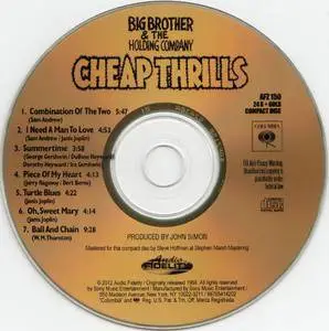 Big Brother & The Holding Company - Cheap Thrills (1968) [2012 Audio Fidelity AFZ 150] Repost