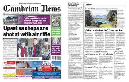 Cambrian News Arfon & Dwyfor – 27 September 2019