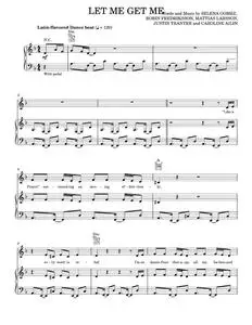 Let Me Get Me - Selena Gomez, Rauw Alejandro (Piano-Vocal-Guitar)