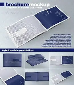 GraphicRiver Horizontal A4 Brochure Mock-up